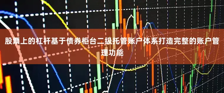 股票上的杠杆基于债券柜台二级托管账户体系打造完整的账户管理功能