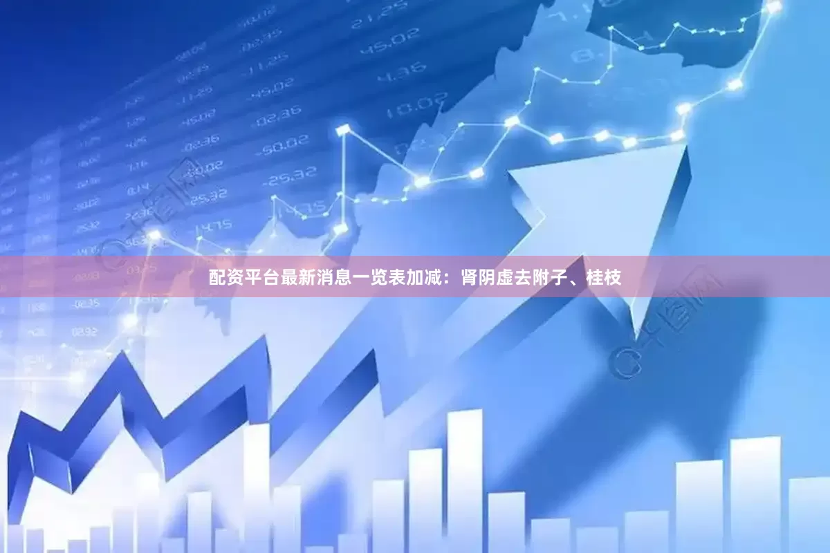 配资平台最新消息一览表加减：肾阴虚去附子、桂枝