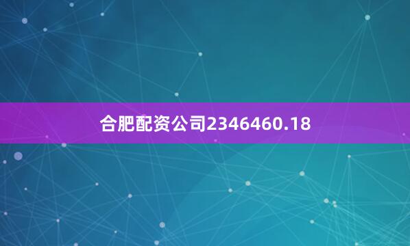 合肥配资公司2346460.18